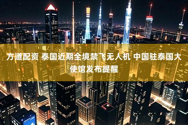 方道配资 泰国近期全境禁飞无人机 中国驻泰国大使馆发布提醒